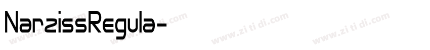 NarzissRegula字体转换