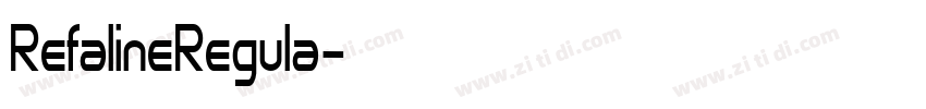 RefalineRegula字体转换