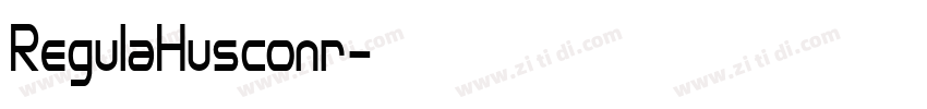 RegulaHusconr字体转换