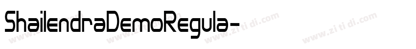 ShailendraDemoRegula字体转换