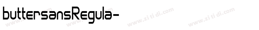 buttersansRegula字体转换