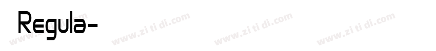 思源Regula字体转换
