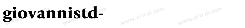 giovannistd字体转换