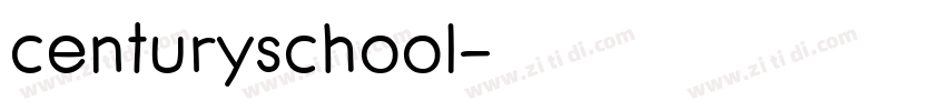 centuryschool字体转换