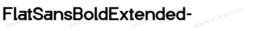 FlatSansBoldExtended字体转换