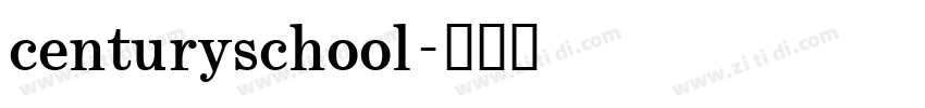 centuryschool字体转换