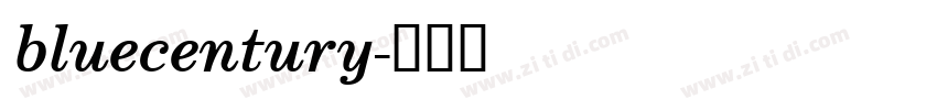bluecentury字体转换