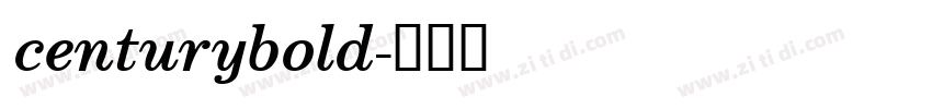 centurybold字体转换