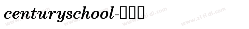 centuryschool字体转换
