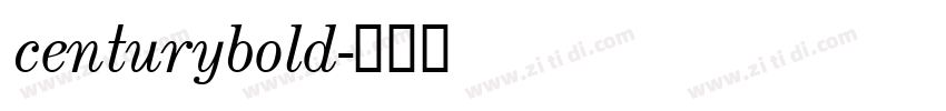 centurybold字体转换