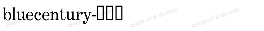 bluecentury字体转换