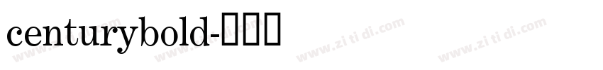 centurybold字体转换