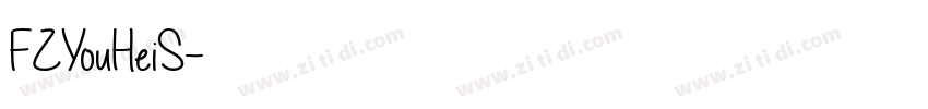 FZYouHeiS字体转换