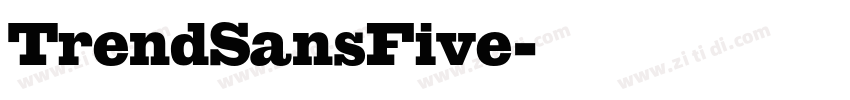 TrendSansFive字体转换