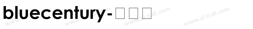 bluecentury字体转换