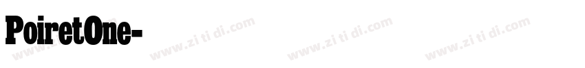 PoiretOne字体转换
