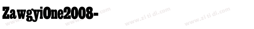 ZawgyiOne2008字体转换