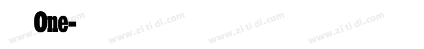 火车One字体转换