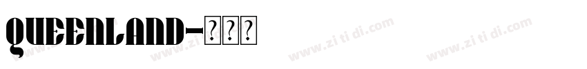 queenland字体转换