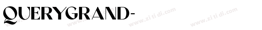 querygrand字体转换
