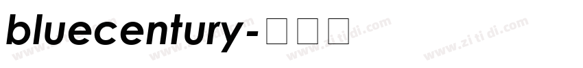 bluecentury字体转换