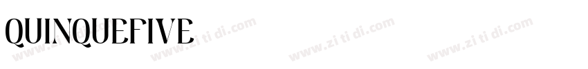 QUINQUEFIVE字体转换
