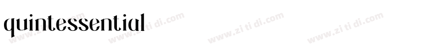 quintessential字体转换