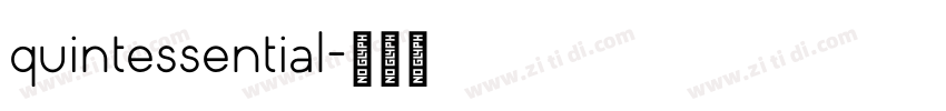quintessential字体转换