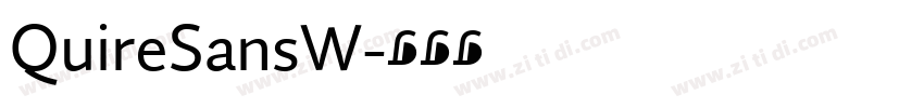 QuireSansW字体转换
