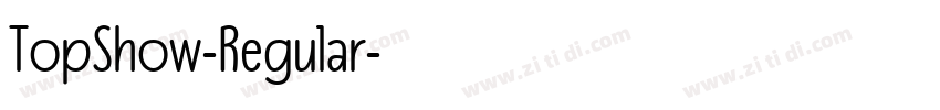 TopShow-Regular字体转换