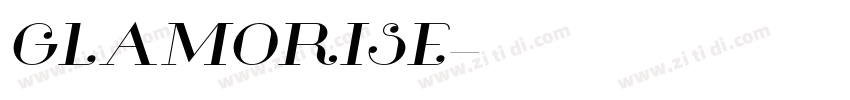 GLAMORISE字体转换