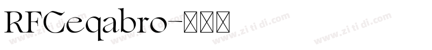 RFCeqabro字体转换