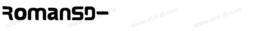 RomanSD字体转换
