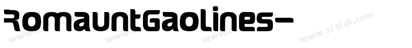 RomauntGaolines字体转换
