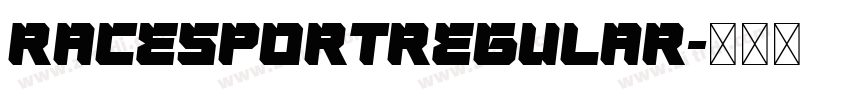 RaceSportRegular字体转换