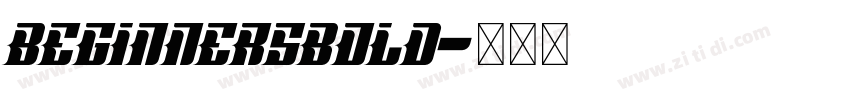 BeginnersBold字体转换