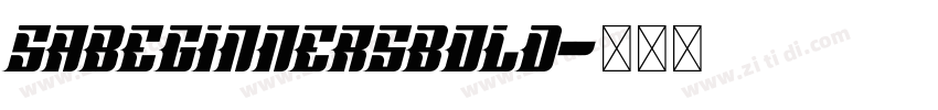 SABeginnersBold字体转换