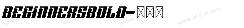 BeginnersBold字体转换
