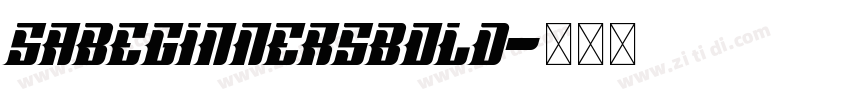 SABeginnersBold字体转换