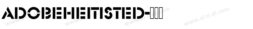 AdobeHeitiSted字体转换