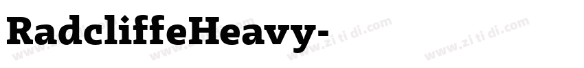 RadcliffeHeavy字体转换 RadcliffeHeavy字体转换