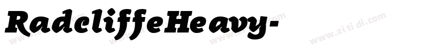 RadcliffeHeavy字体转换 RadcliffeHeavy字体转换