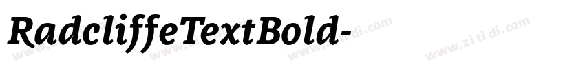 RadcliffeTextBold字体转换 RadcliffeTextBold字体转换