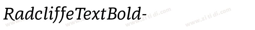 RadcliffeTextBold字体转换 RadcliffeTextBold字体转换