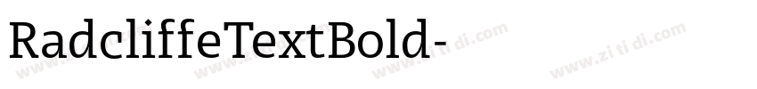 RadcliffeTextBold字体转换 RadcliffeTextBold字体转换