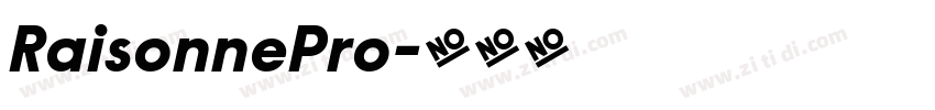 RaisonnePro字体转换
