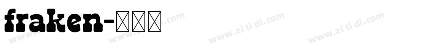 fraken字体转换