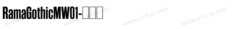 RamaGothicMW01字体转换