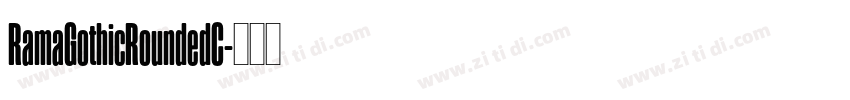 RamaGothicRoundedC字体转换