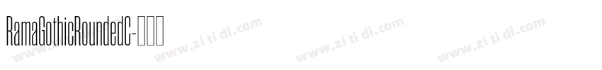 RamaGothicRoundedC字体转换